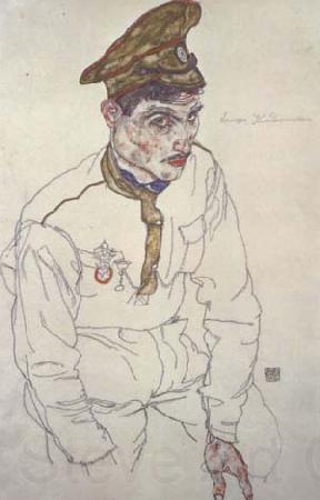 Egon Schiele Russian Prisoner of War (Grigori Kladjishuili) (mk12)